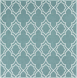 Hauteloom Folsom FOL Teal Machine Made Olefin Rug