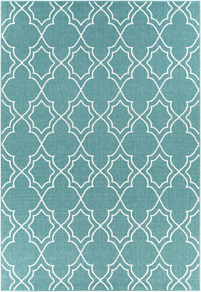 Hauteloom Folsom FOL Teal Machine Made Olefin Rug