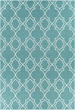 Hauteloom Folsom FOL Teal Machine Made Olefin Rug