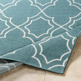 Hauteloom Folsom FOL Teal Machine Made Olefin Rug