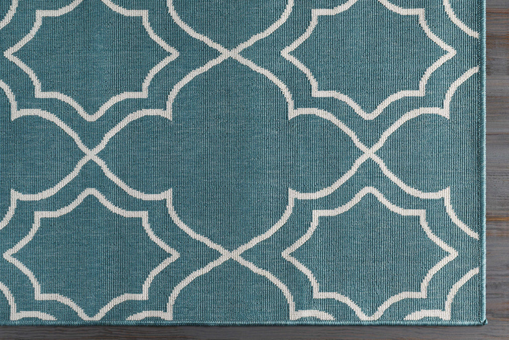 Hauteloom Folsom FOL Teal Machine Made Olefin Rug