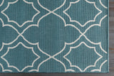 Hauteloom Folsom FOL Teal Machine Made Olefin Rug