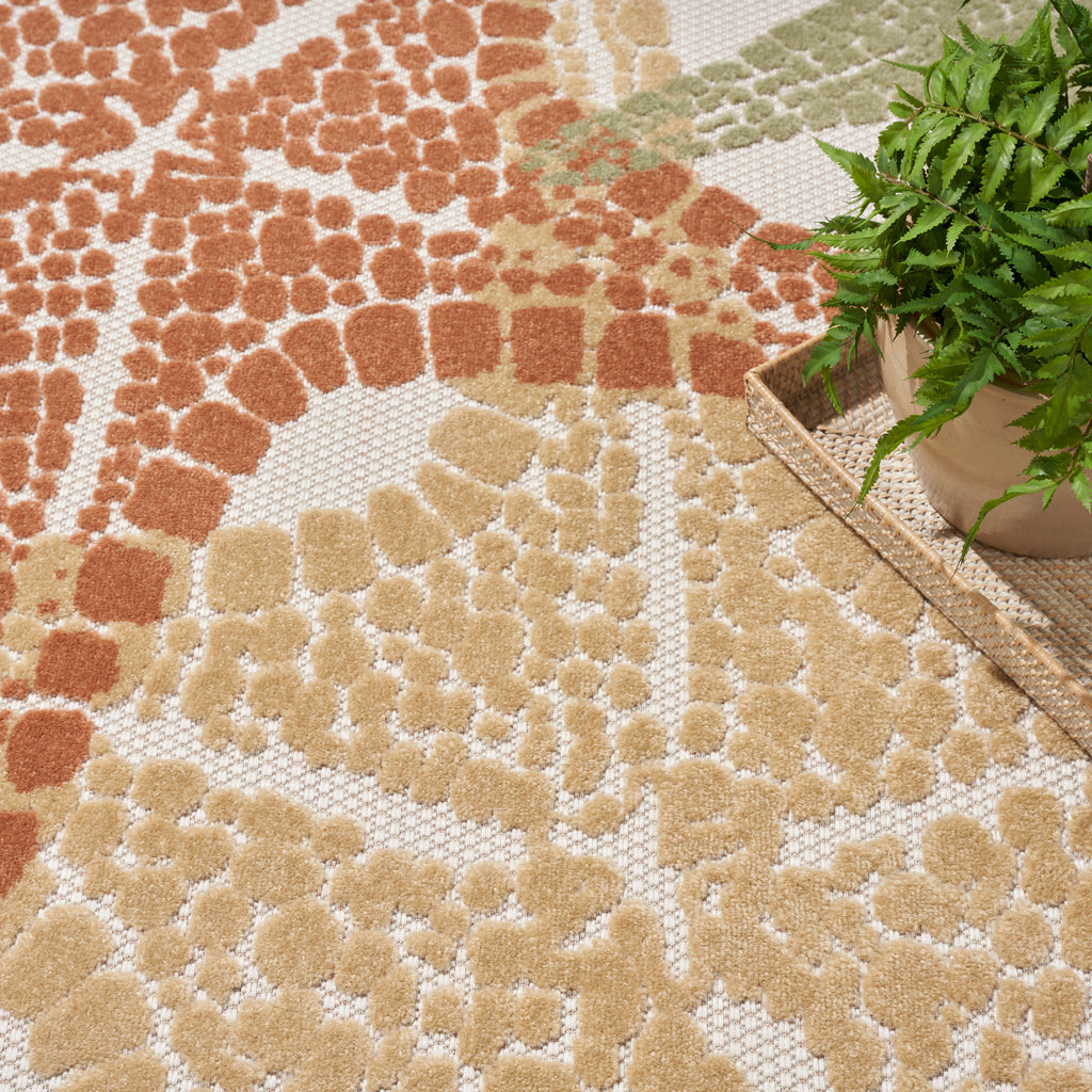 nourison aloha alh28 ivory multicolor rug
