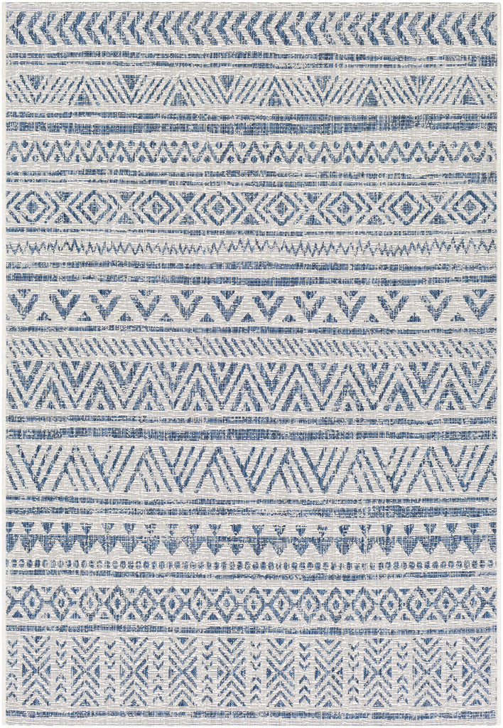 Hauteloom Forfar FORF Navy Machine Made Polypropylene Rug