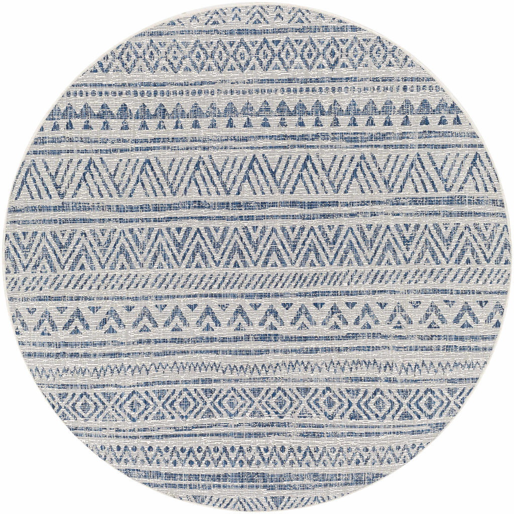 Hauteloom Forfar FORF Navy Machine Made Polypropylene Rug