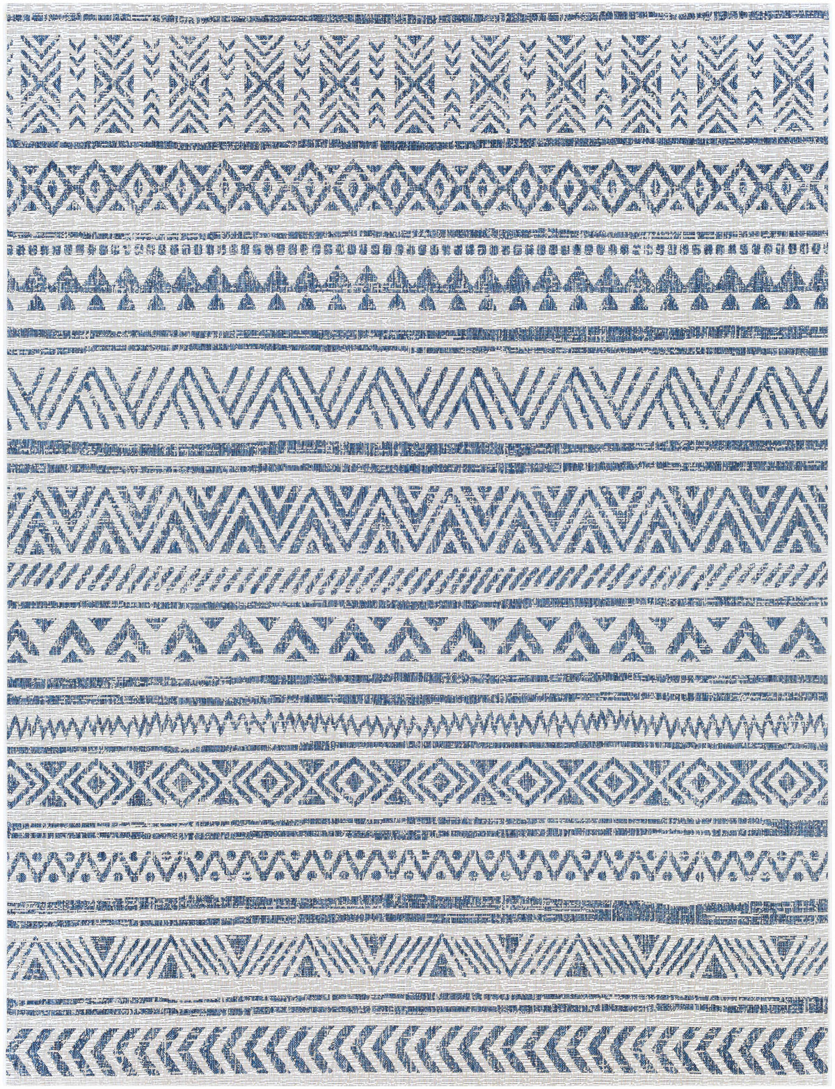 Hauteloom Forfar FORF Navy Machine Made Polypropylene Rug