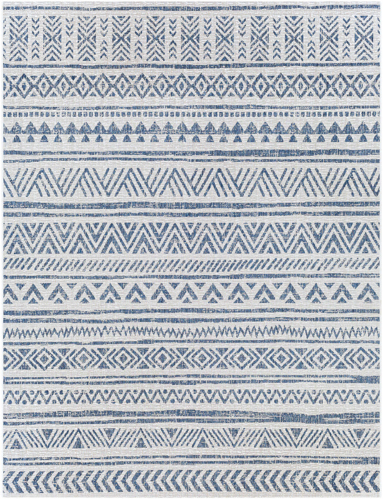 Hauteloom Forfar FORF Navy Machine Made Polypropylene Rug