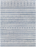 Hauteloom Forfar FORF Navy Machine Made Polypropylene Rug