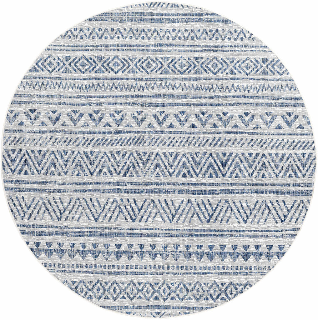 Hauteloom Forfar FORF Navy Machine Made Polypropylene Rug