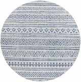 Hauteloom Forfar FORF Navy Machine Made Polypropylene Rug