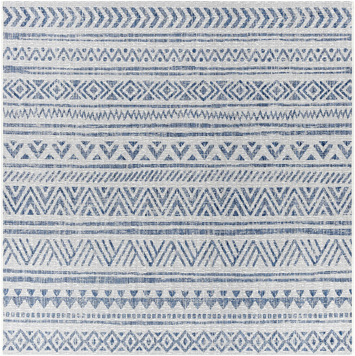 Hauteloom Forfar FORF Navy Machine Made Polypropylene Rug