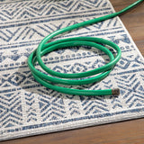 Hauteloom Forfar FORF Navy Machine Made Polypropylene Rug
