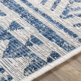 Hauteloom Forfar FORF Navy Machine Made Polypropylene Rug