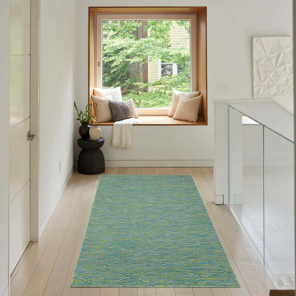 nourison washable solutions wsl01 blue green rug