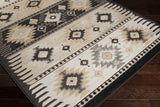 Hauteloom Foxburg FOX Charcoal Machine Made Polypropylene Rug