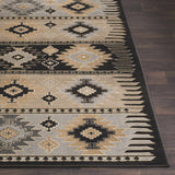 Hauteloom Foxburg FOX Charcoal Machine Made Polypropylene Rug