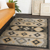 Hauteloom Foxburg FOX Charcoal Machine Made Polypropylene Rug