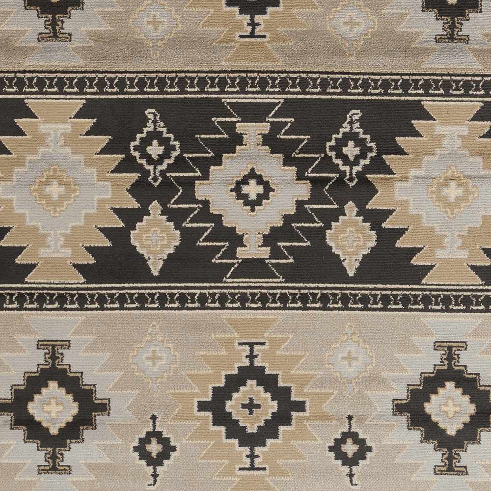 Hauteloom Foxburg FOX Charcoal Machine Made Polypropylene Rug