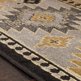 Hauteloom Foxburg FOX Charcoal Machine Made Polypropylene Rug