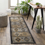 Hauteloom Foxburg FOX Charcoal Machine Made Polypropylene Rug