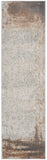 nourison elation etn07 grey ivory rug