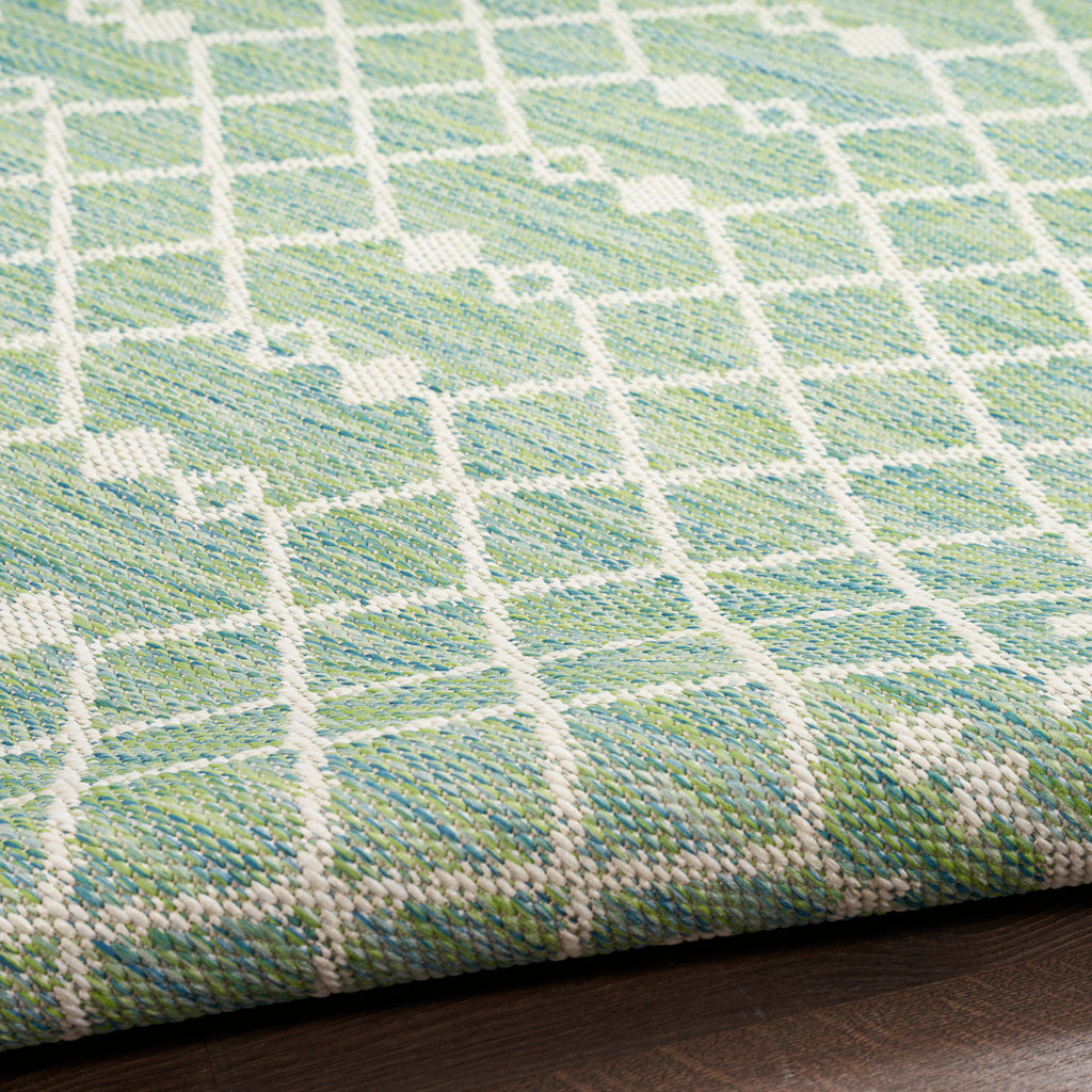 nourison positano pos02 blue green rug