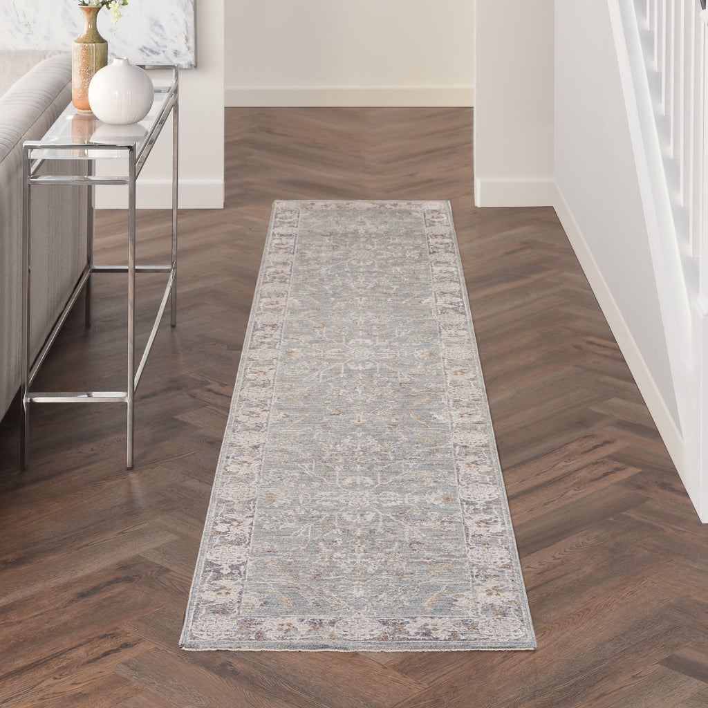 nourison infinite ift01 blue ivory rug