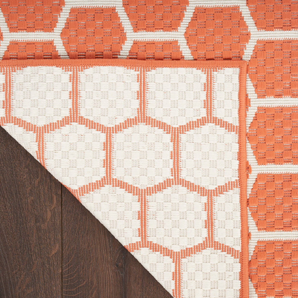 nourison twist reversible tws01 coral rug