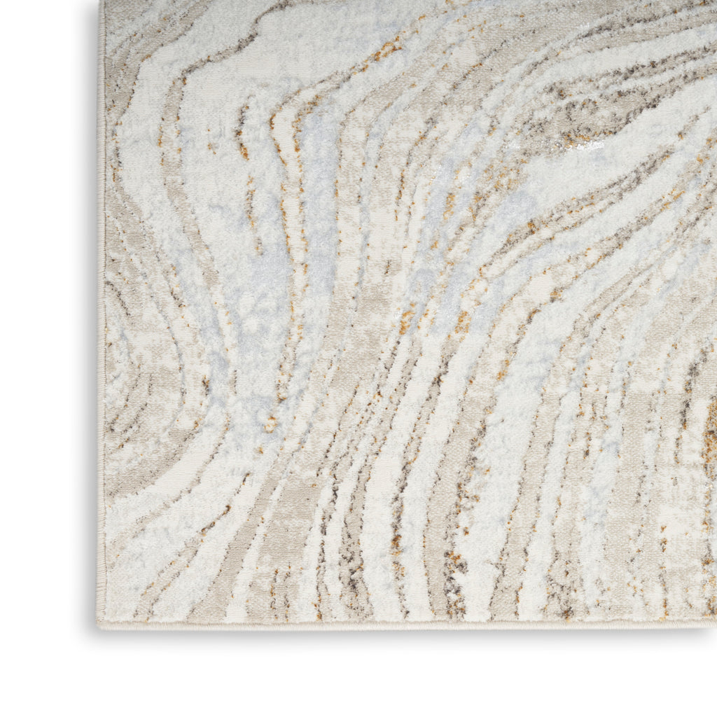 nourison glitz glz22 grey gold rug
