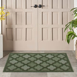 nourison easy care nes01 green rug