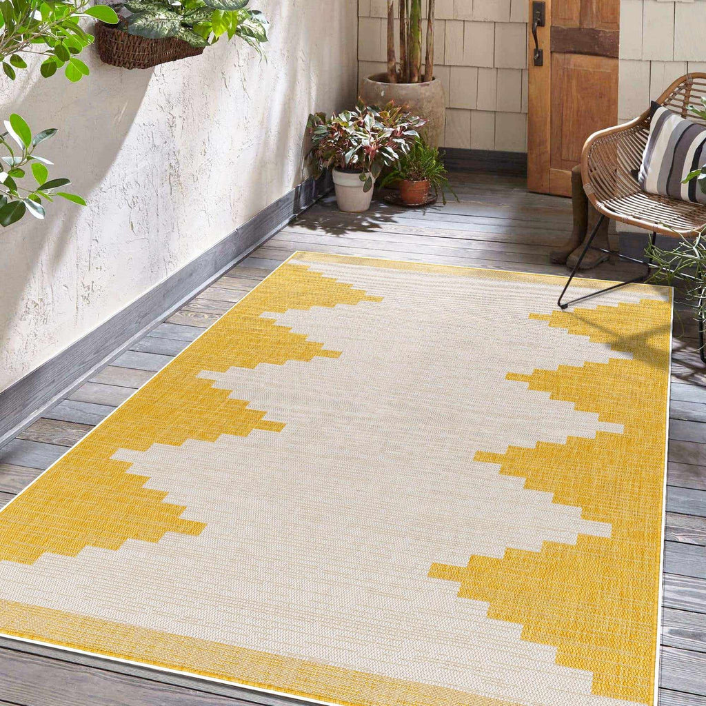 Hauteloom Franz FRANZ Beige Machine Made Polypropylene Rug
