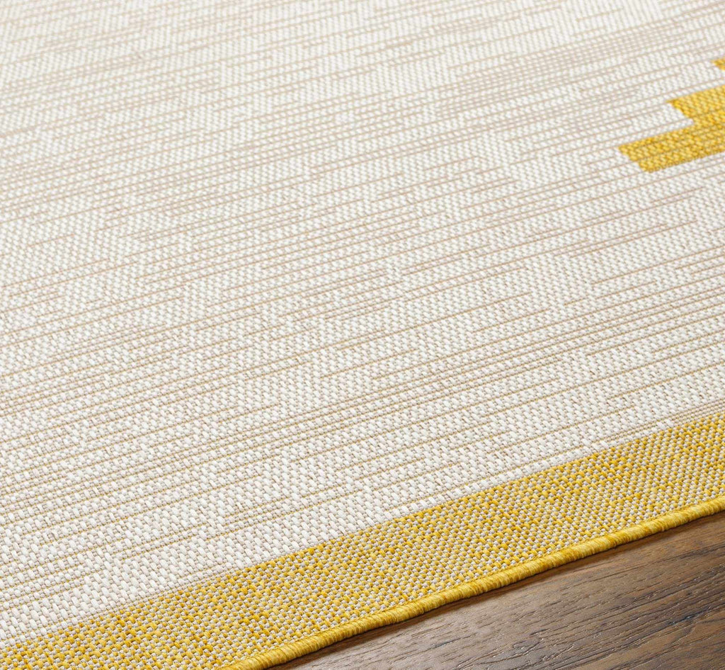 Hauteloom Franz FRANZ Beige Machine Made Polypropylene Rug
