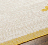 Hauteloom Franz FRANZ Beige Machine Made Polypropylene Rug