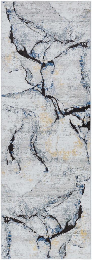 Hauteloom Fremantle FREMA Light Gray Machine Made Polypropylene Rug