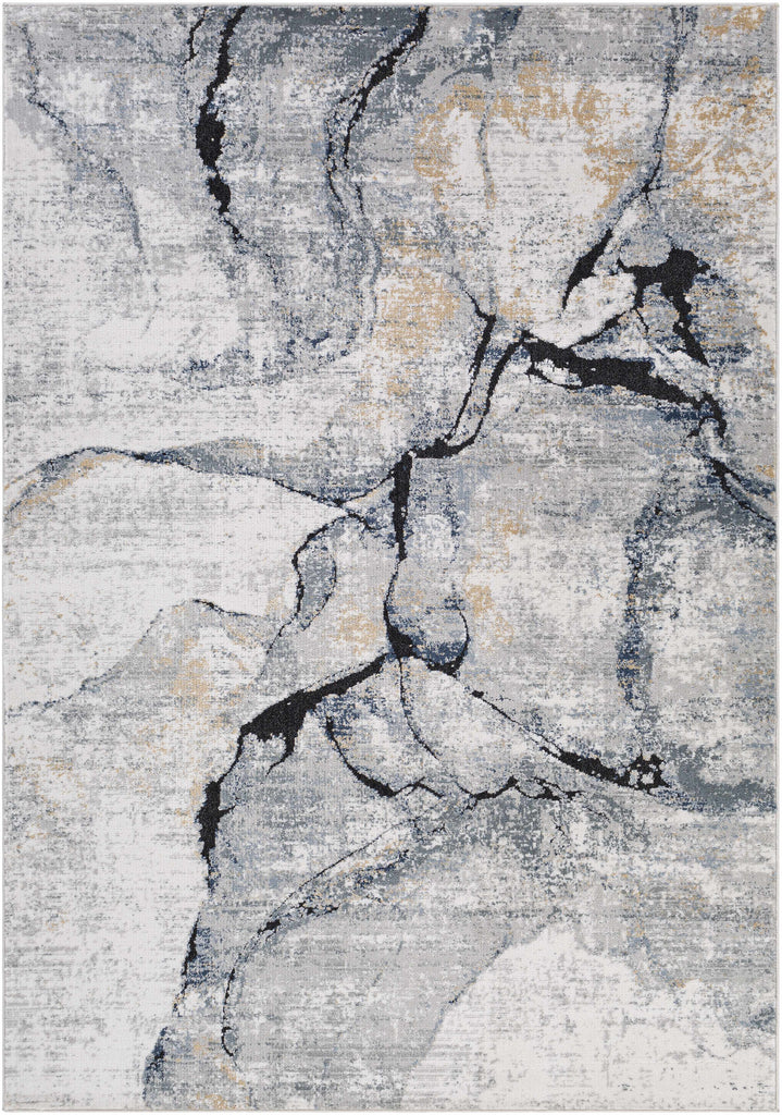 Hauteloom Fremantle FREMA Light Gray Machine Made Polypropylene Rug