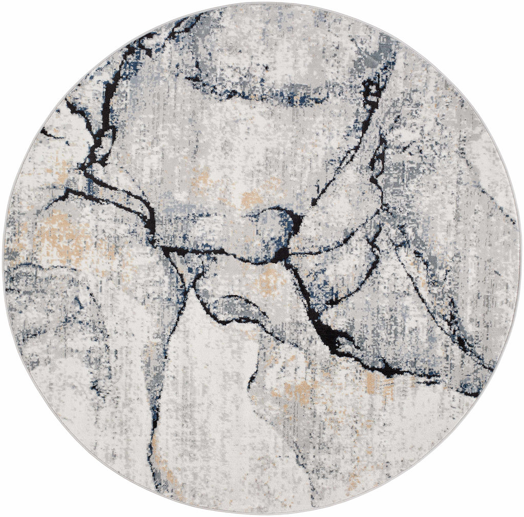 Hauteloom Fremantle FREMA Light Gray Machine Made Polypropylene Rug