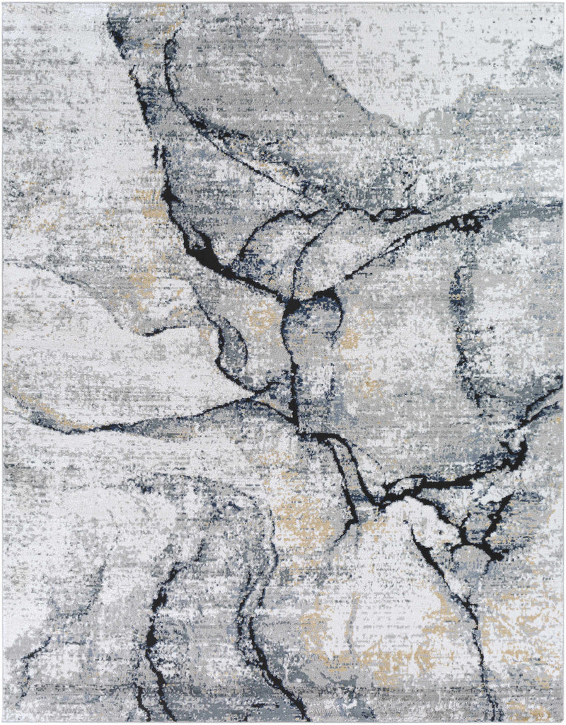 Hauteloom Fremantle FREMA Light Gray Machine Made Polypropylene Rug