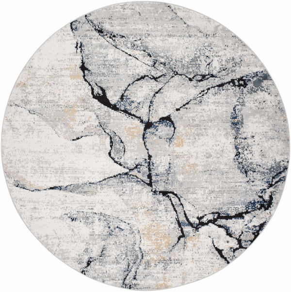 Hauteloom Fremantle FREMA Light Gray Machine Made Polypropylene Rug