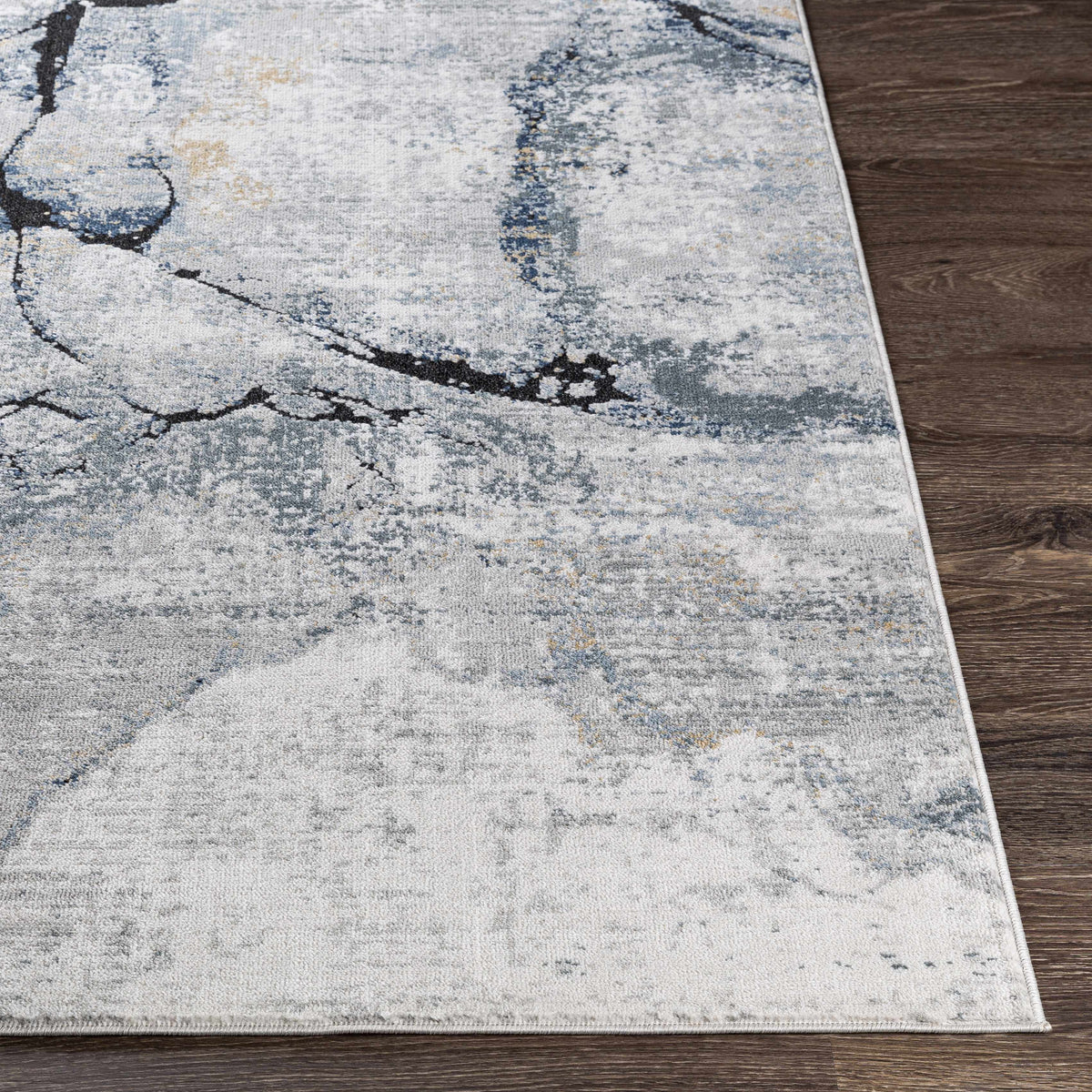 Hauteloom Fremantle FREMA Light Gray Machine Made Polypropylene Rug