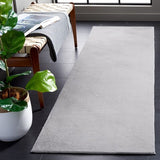 safavieh clearance faux rabbit fur frf100g silver rug