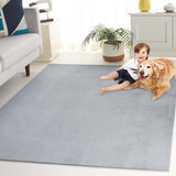 safavieh clearance faux rabbit fur frf100g silver rug
