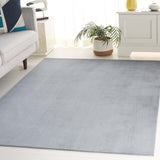 safavieh clearance faux rabbit fur frf100g silver rug