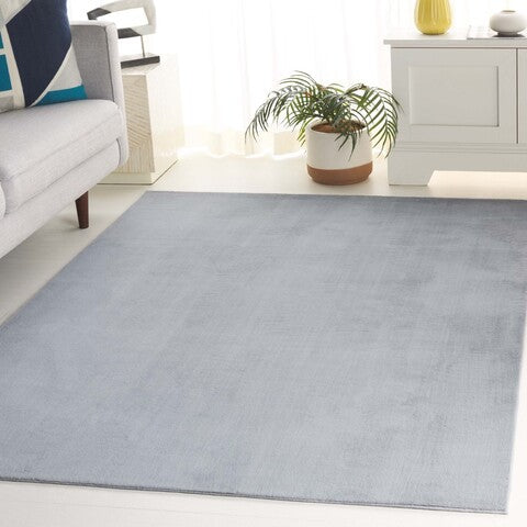 safavieh clearance faux rabbit fur frf100g silver rug