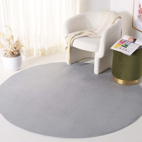 safavieh clearance faux rabbit fur frf100g silver rug