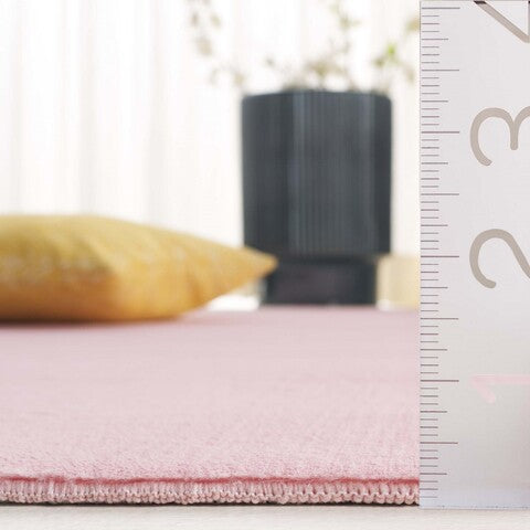 safavieh clearance faux rabbit fur frf100u pink rug