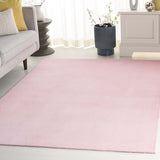 safavieh clearance faux rabbit fur frf100u pink rug