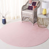safavieh clearance faux rabbit fur frf100u pink rug
