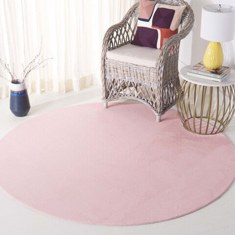 safavieh clearance faux rabbit fur frf100u pink rug