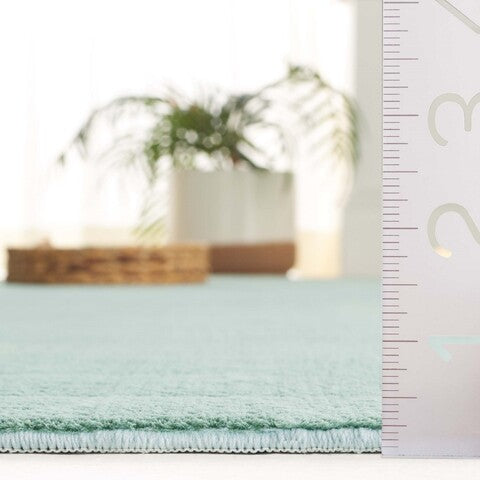 safavieh clearance faux rabbit fur frf100w sage rug