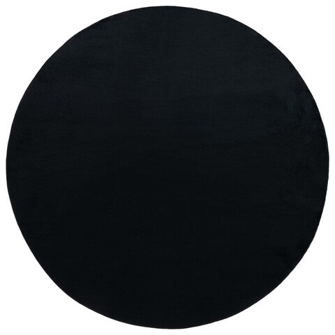 safavieh clearance faux rabbit fur frf100z black rug